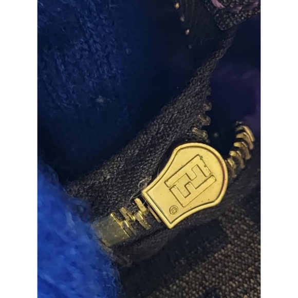 Authentic FENDI Zucca Spalmati Medium Roll Tote Bag Tobacco Brown - Picture 12 of 16